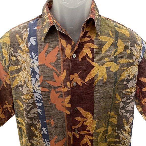 TORI RICHARD 100% Cotton Lawn Aloha Hawaiian Tropical Collared Shirt Men S Small - Picture 2 of 5